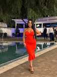 Rochie rosie mulata