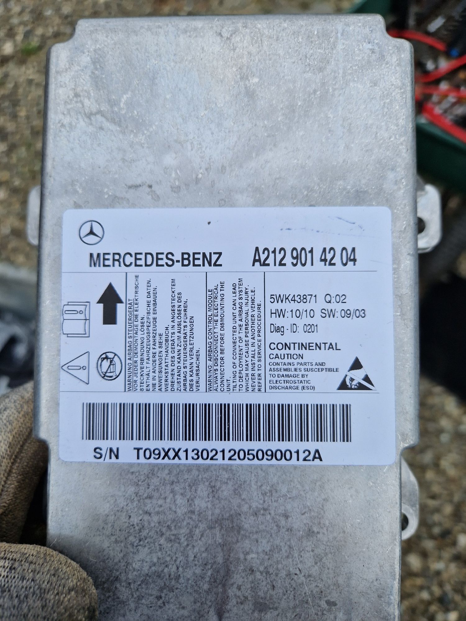 Calculator modul airbag Mercedes E class W212 Cod A2129014204