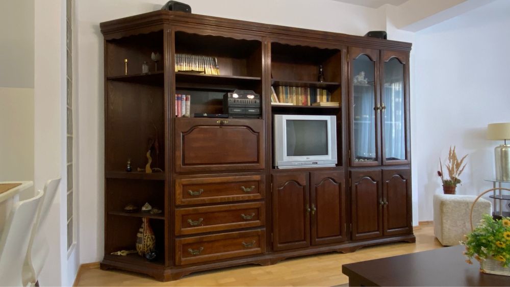 Biblioteca sufragerie lemn masiv