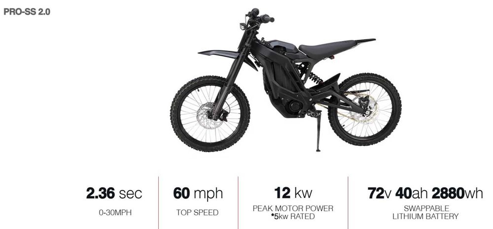 E Ride Pro ebike Dealer 2/3/SR12-25 kW Cross Legal Surron Talaria