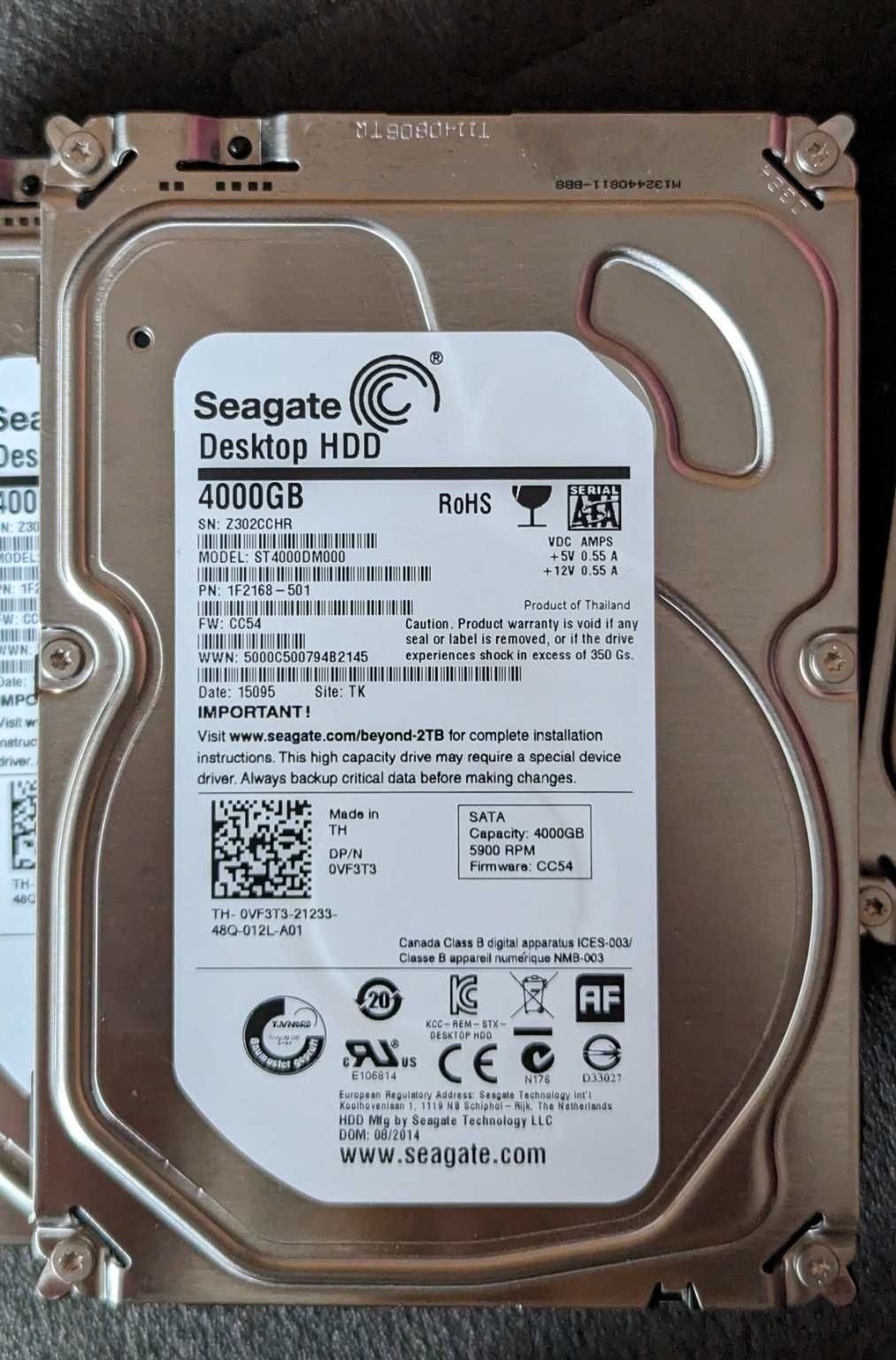 Хард диск Seagate ST4000DM000 Hdd 4TB Sata 6GB/s 64MB Cache 3.5