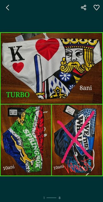 Costum de baie slip TURBO Swim polo pentru baieti copii