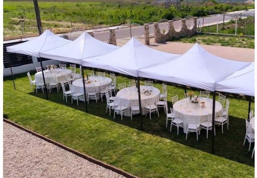 Inchiriem Corturi / Mese/Scaune/Vesela pentru Petreceri și nu numai