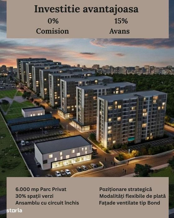 Studio modern West Avenue Residence cu parc privat și siguranță 24/7