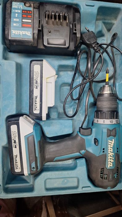 Акумулаторен винтоверт Makita DF457DWE /18 V, 2 Ah, двускоростен/