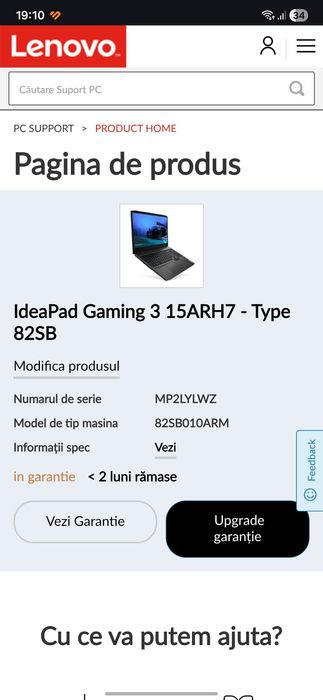 Laptop gaming Lenovo schimb/vanzare