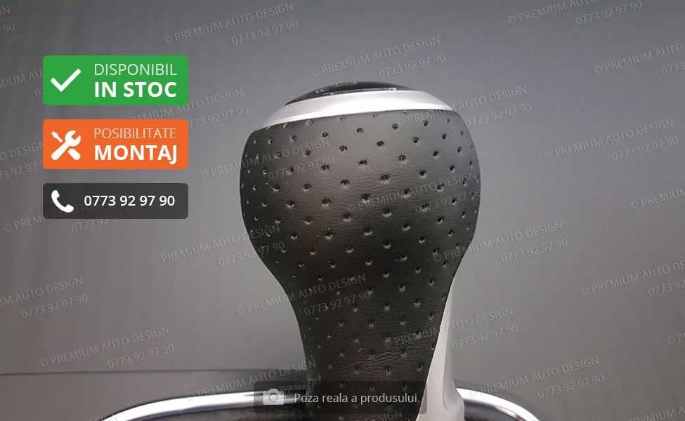 Schimbator viteze PIELE NATURALA perforata Golf 5-6 Jetta Eos Scirocco