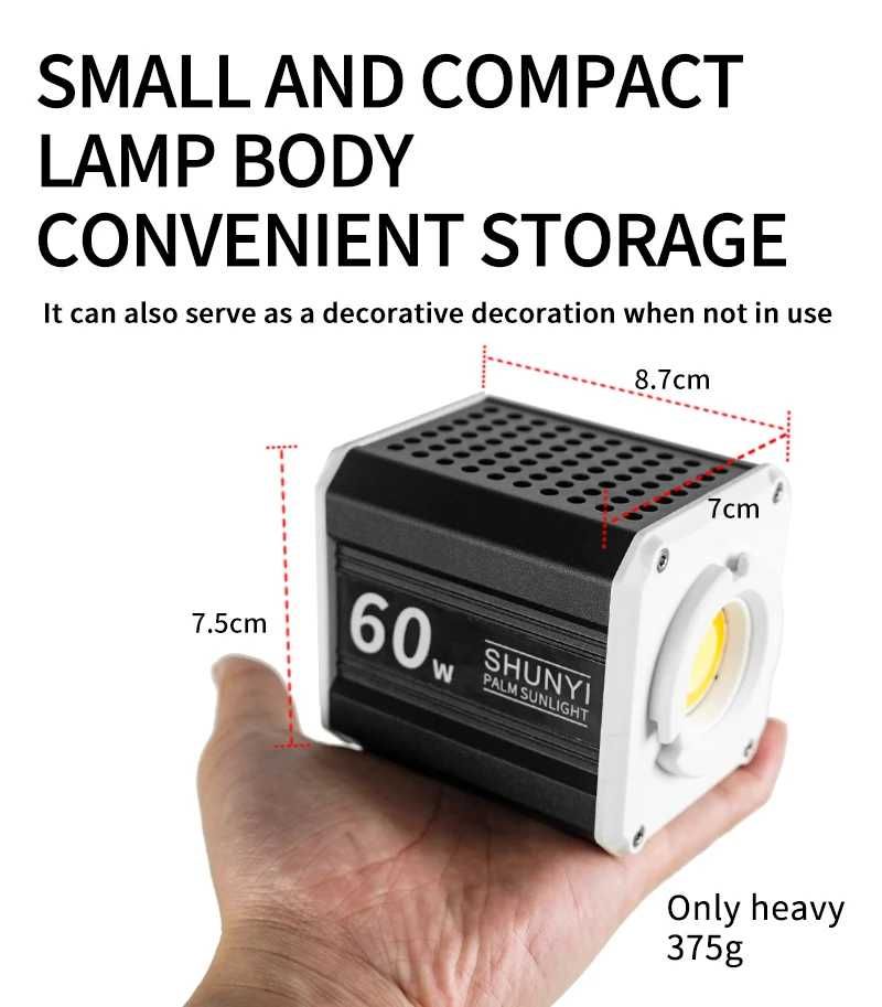 Ручной Led Свет SHUNYI для фото и видео 60 ватт + 2 батарее NP-F750