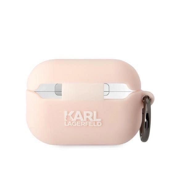 Силиконов калъф с карабинер за Apple AirPods Pro 2 Karl Lagerfeld