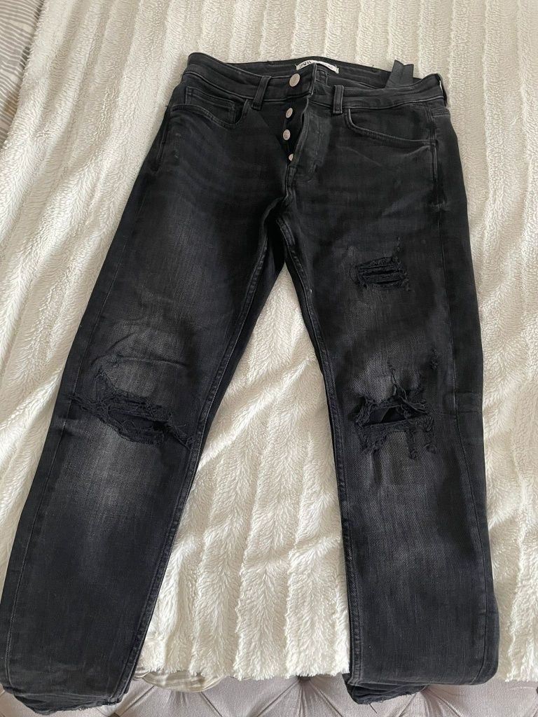 BLUGI  ZARA  negri slim fit