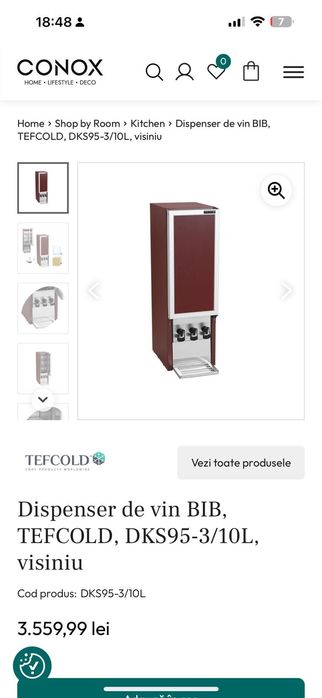 Dozator si răcitor pentru vin