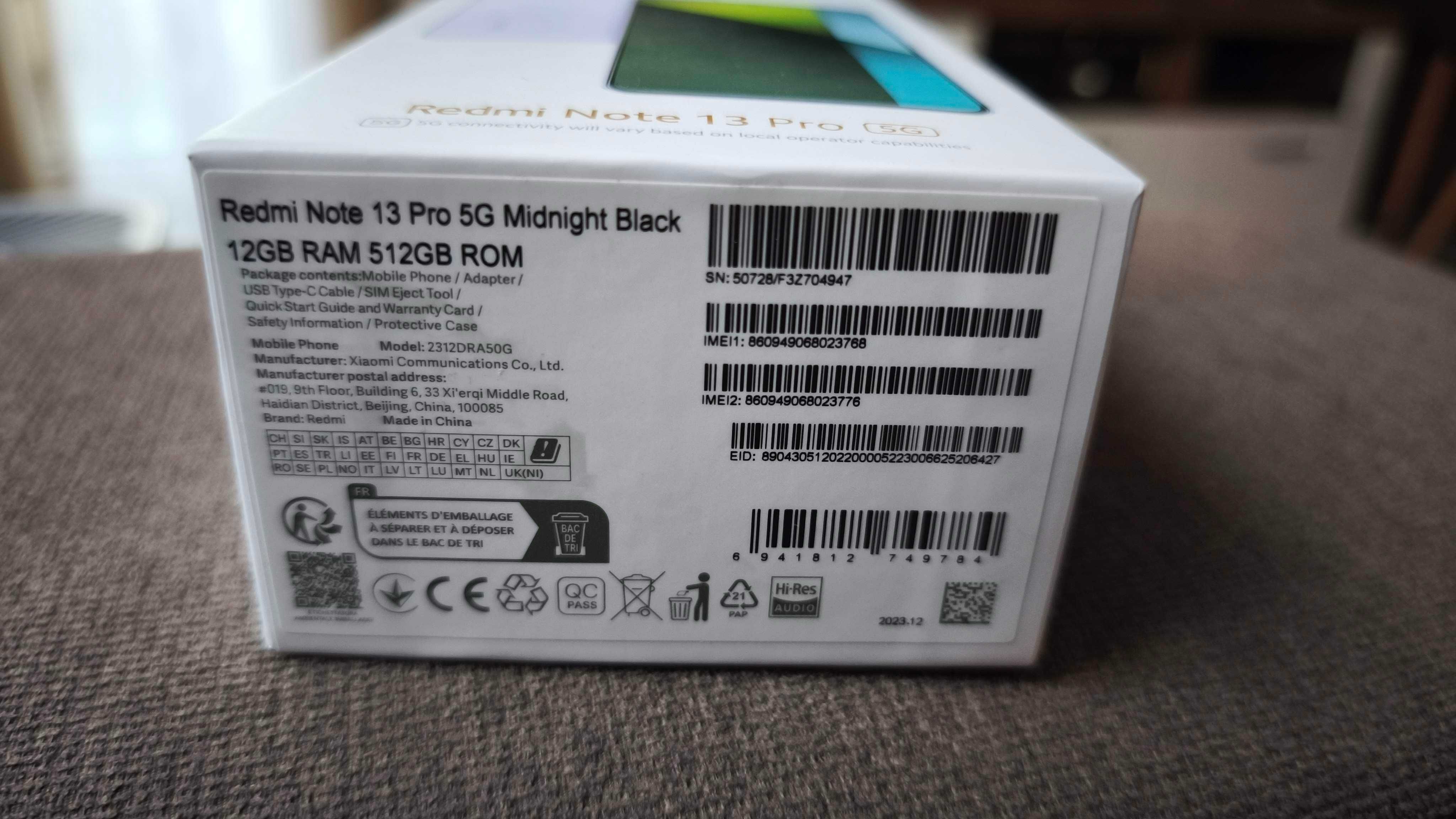 Redmi Note 13 Pro 5G 12 RAM / 512 ROM