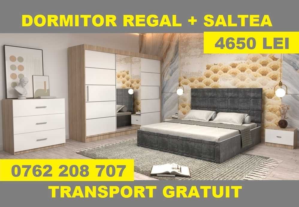 Dormitoare Matrimoniale, Paturi Tapitate, Dressinguri cu Oglinda A057