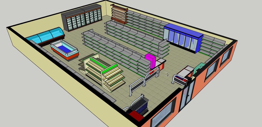 Amenajare magazin alimentar