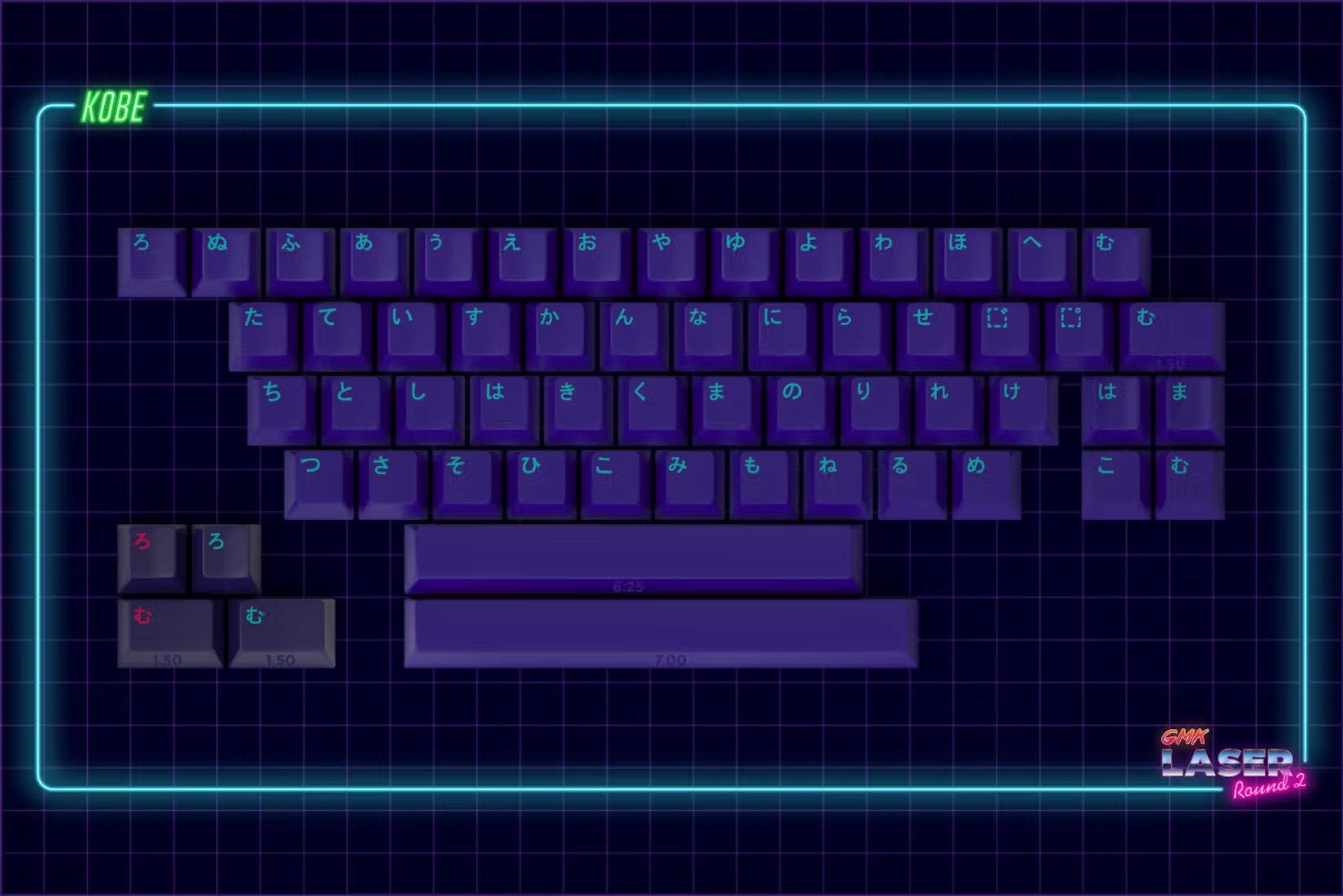 GMK Laser Kobe Keycaps / Taste