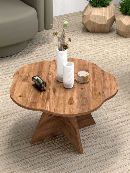 Дървена холна масичка / Масичка за кафе / Масичка за балкон