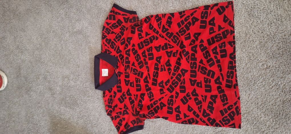 Детска тениска за момче с якичка U.S. POLO ASSN.