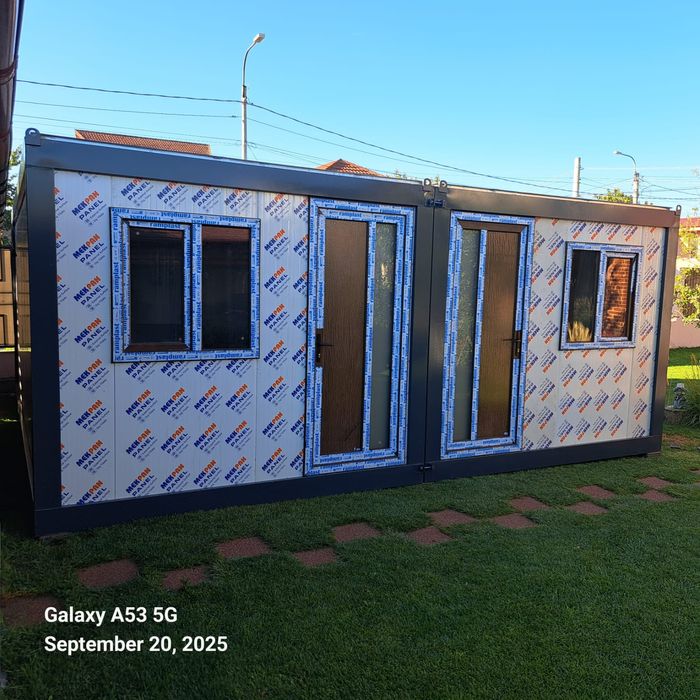 2 containere noi 6mX3m, cu baie utilata, ideal camere de închiriat,