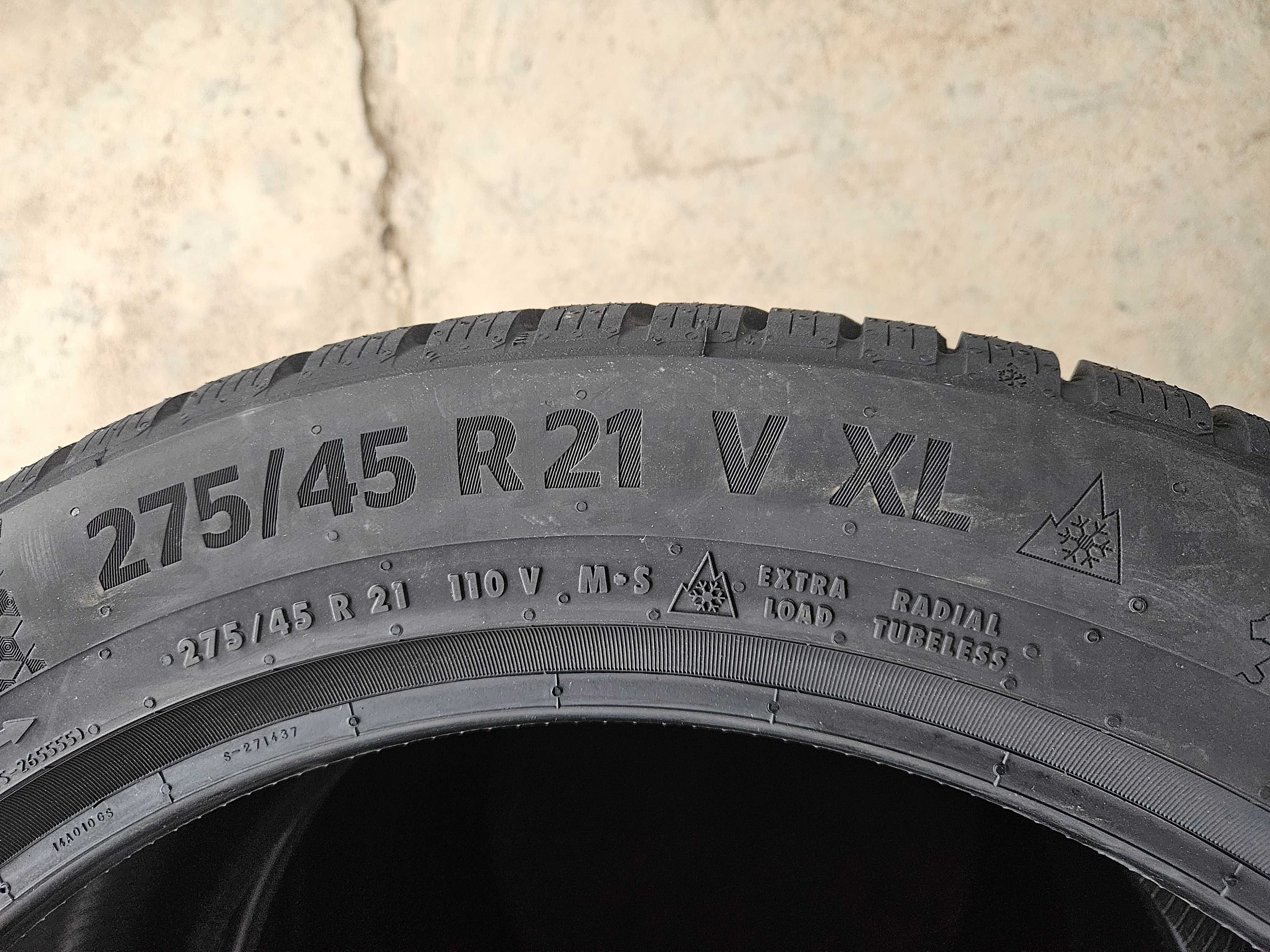 4 Нови зимни гуми 275/45R21 Continental TS870P MO1 FR XL 110V Germany