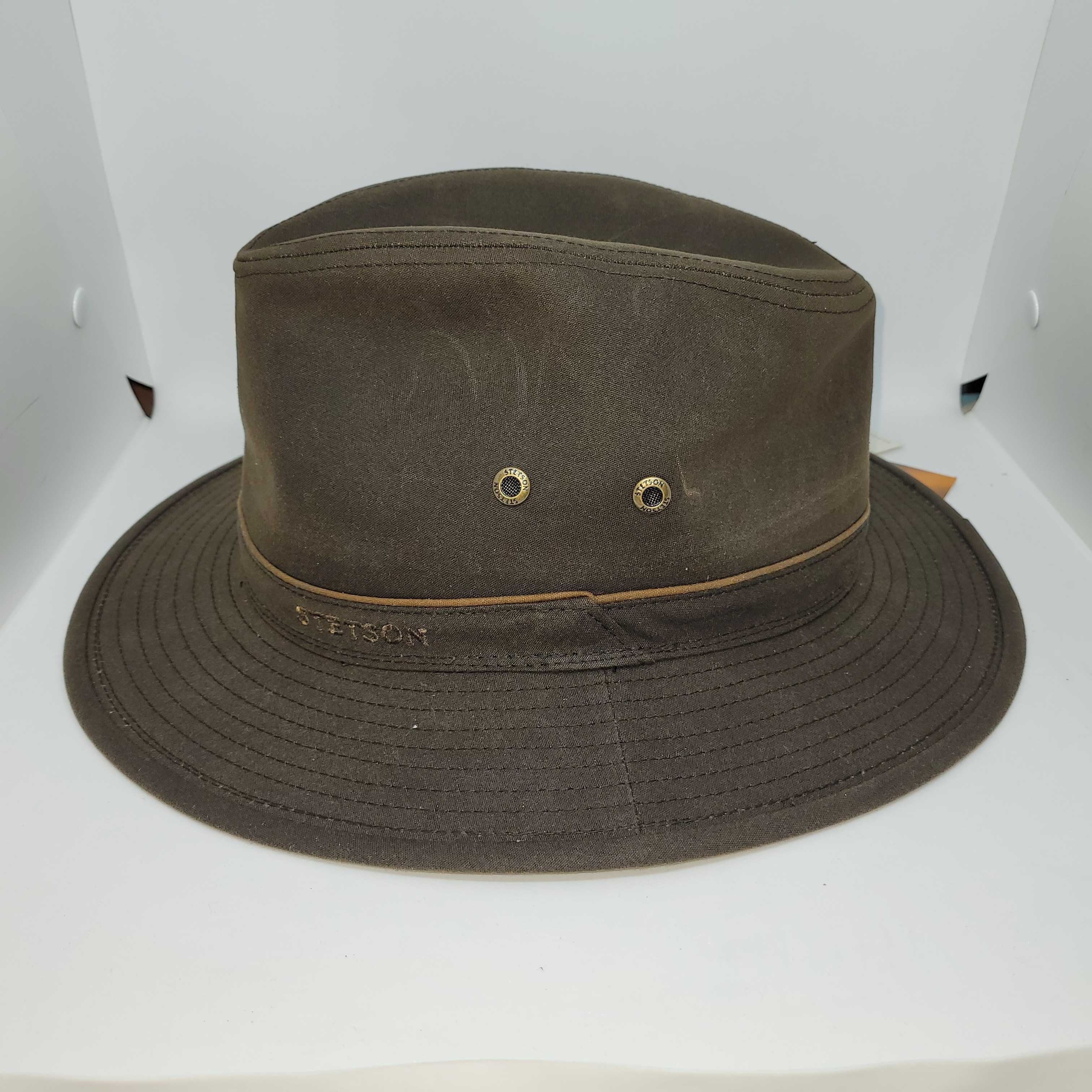 Stetson Traveller Waxed Cotton Hat, Size XXL