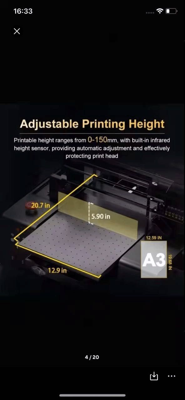 Uf printer A3-L805 UV Multifunctional Printer