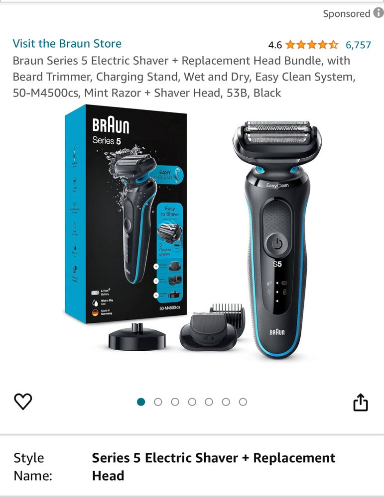 Braun series 5. Produsul este sigilat.