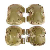 Set Genunchiere si Cotiere, Verde, marime universala airsoft paintball