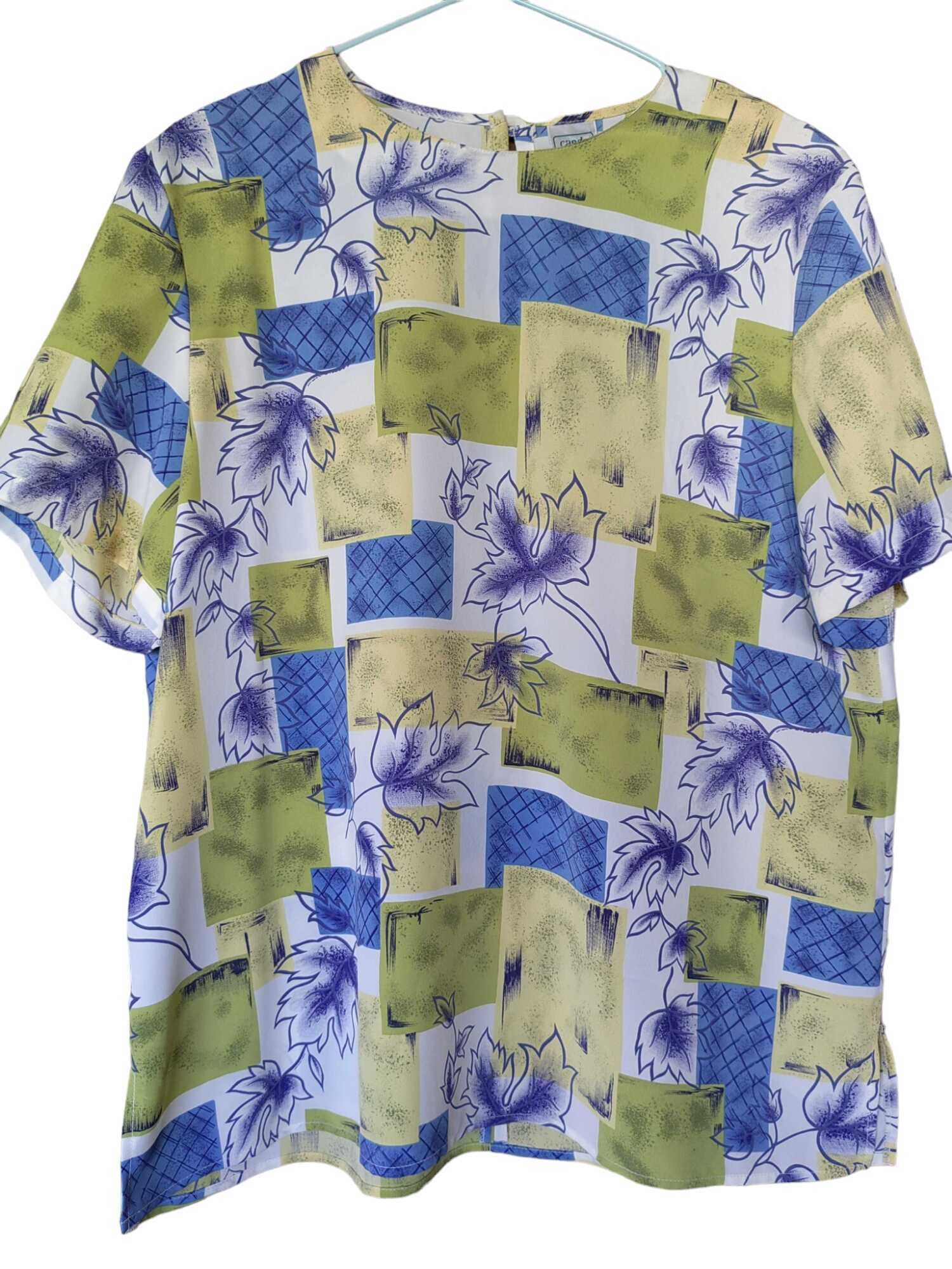 Дамска тениска с флорална щампа Canda, Многоцветна, 70x59 см, L
