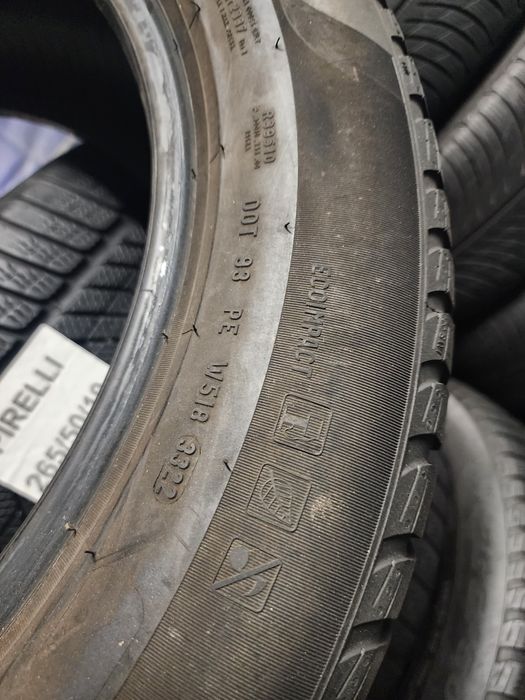 Anvelope 265 50 19 Pirelli iarna run flat dot 32/22 profil  7mm.