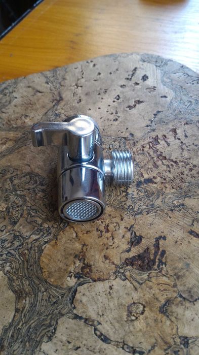 Adaptor cuplaj ptr. furtun la baterii sanitare, metal cromat, 1/2 toll