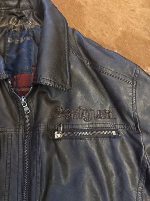 Мъжко кожено яке Desigual-L размер