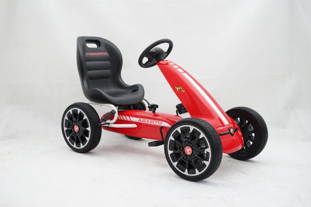 Masinuta GO Kart cu pedale Pentru copii de la Fiat Abarth #Rosu