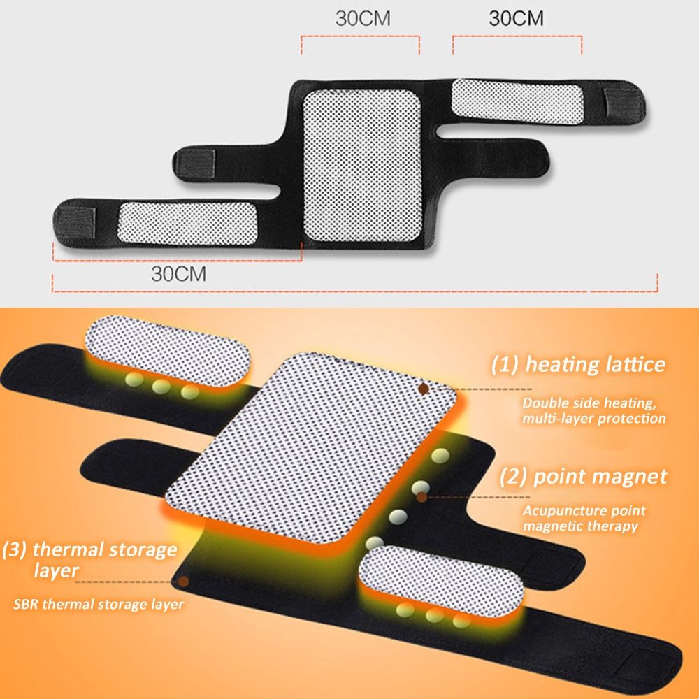 2 шт. магнитный терапевтический самонаколенник с подогревом