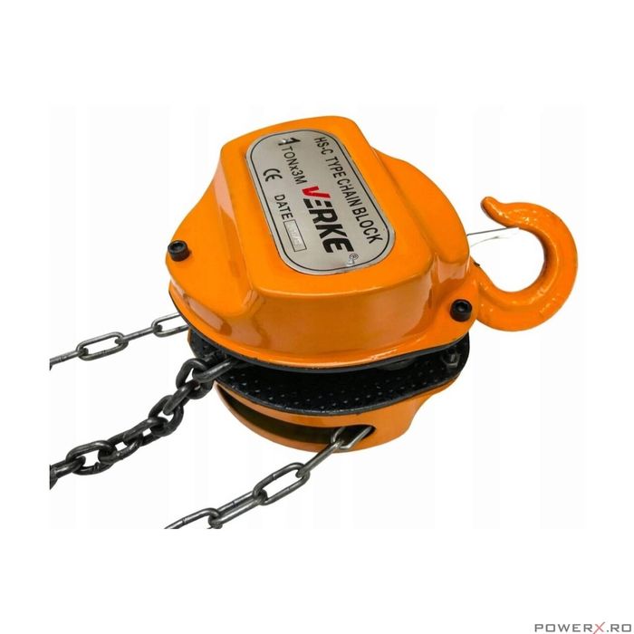 Macara, palan manual cu lant 1000 kg, 1 tone Verke