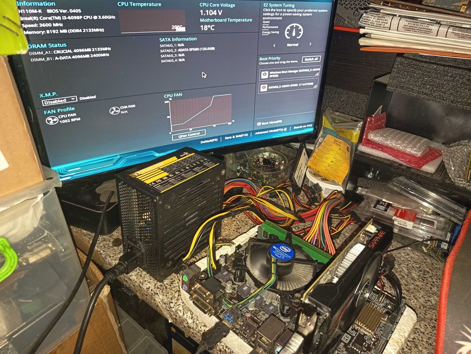 Kit esport gaming, gen 6, Core i3 6098p + placa Asus H110