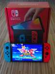 Nintendo Switch OLED modat, la cutie, plus card 128GB cu jocuri