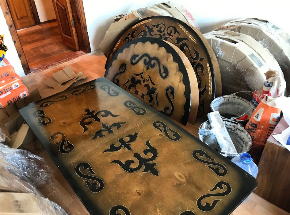 Казахские столы сосна