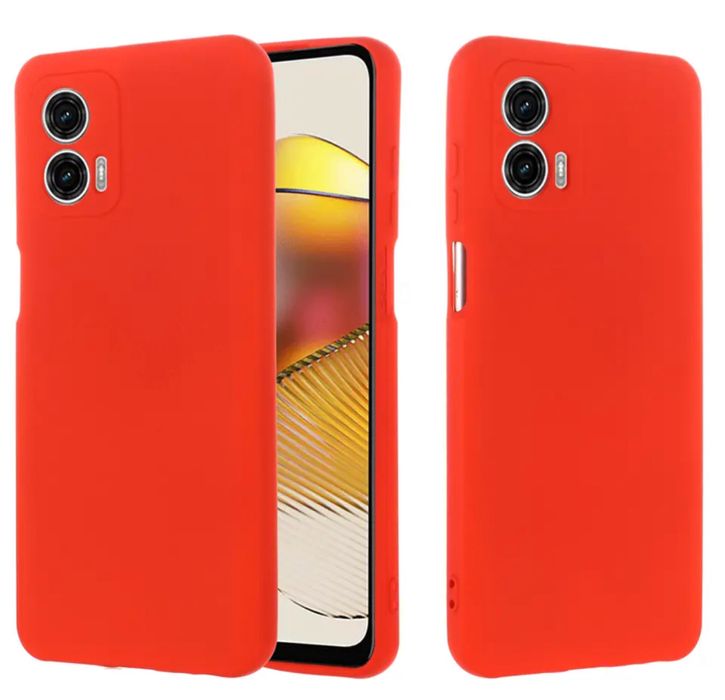 Motorola E13/E22/G32/E78/G54/G84 Husa Silicon Catifea + Folie Sticla