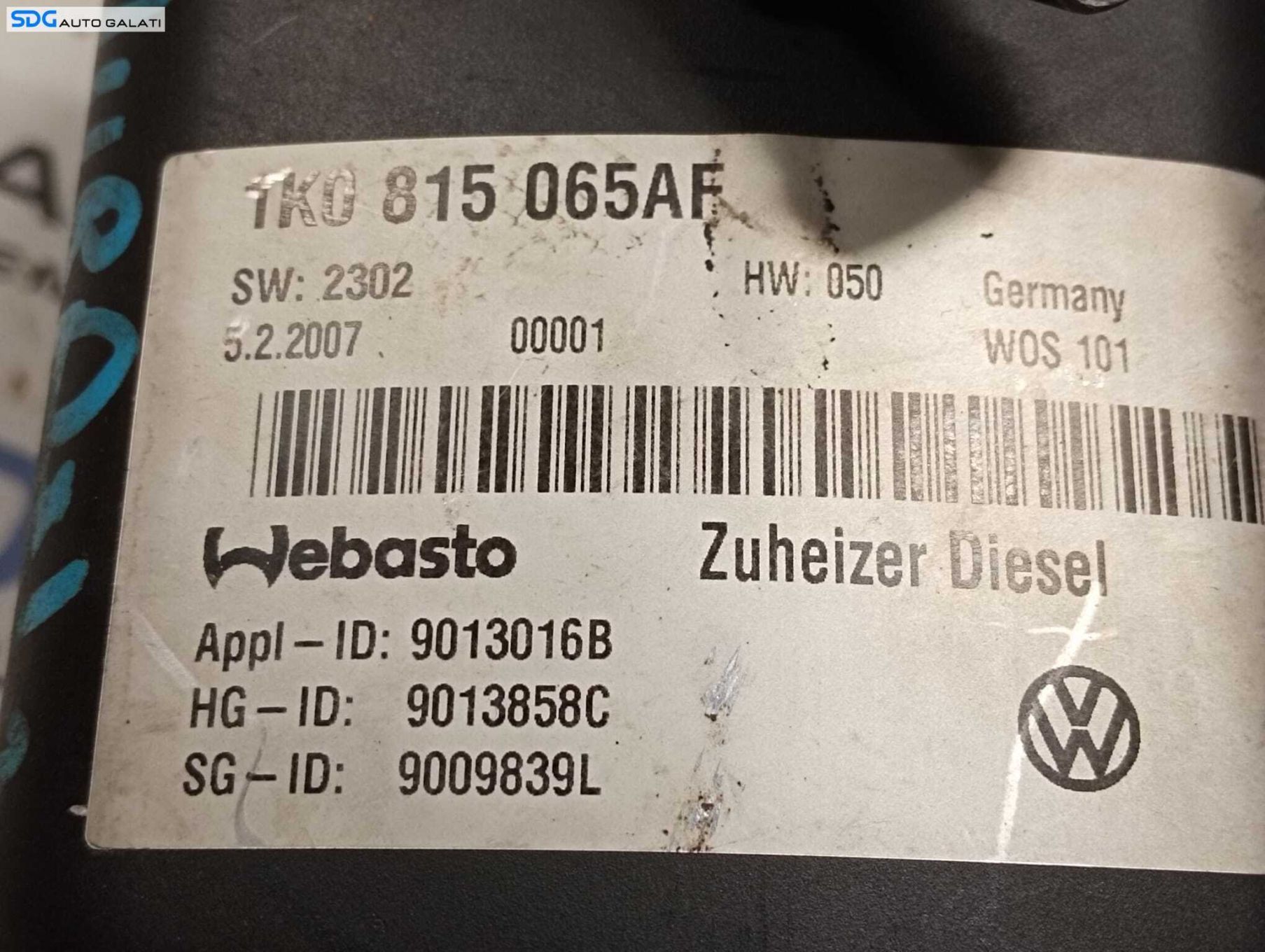 Webasto Sirocou Skoda Octavia 2 1.9 TDI 2004 - 2013 Cod 1K0815065AF 9013858C [M5036]