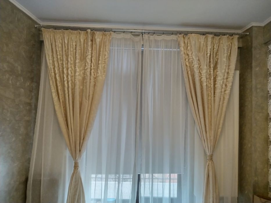 Draperie crem living sau dormitor 5 m l, 2.65 m H