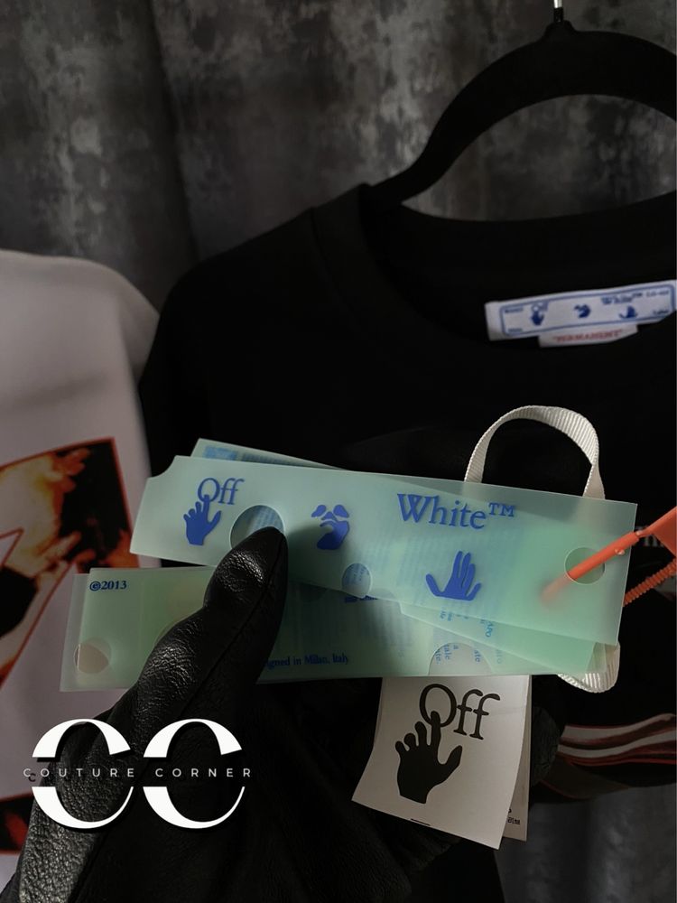 Tricou OFF-White • Calitate TOP • Caravaggio Arrow Oversize S/S