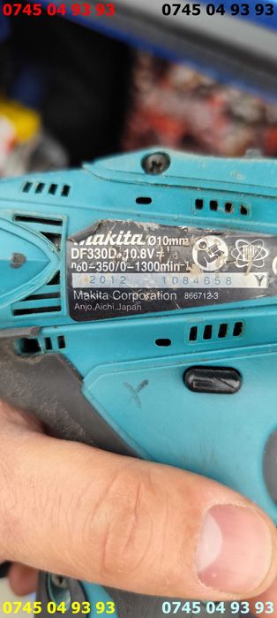 filetanta bormasina makita DF330D 10.8v cu acumulator functionala
