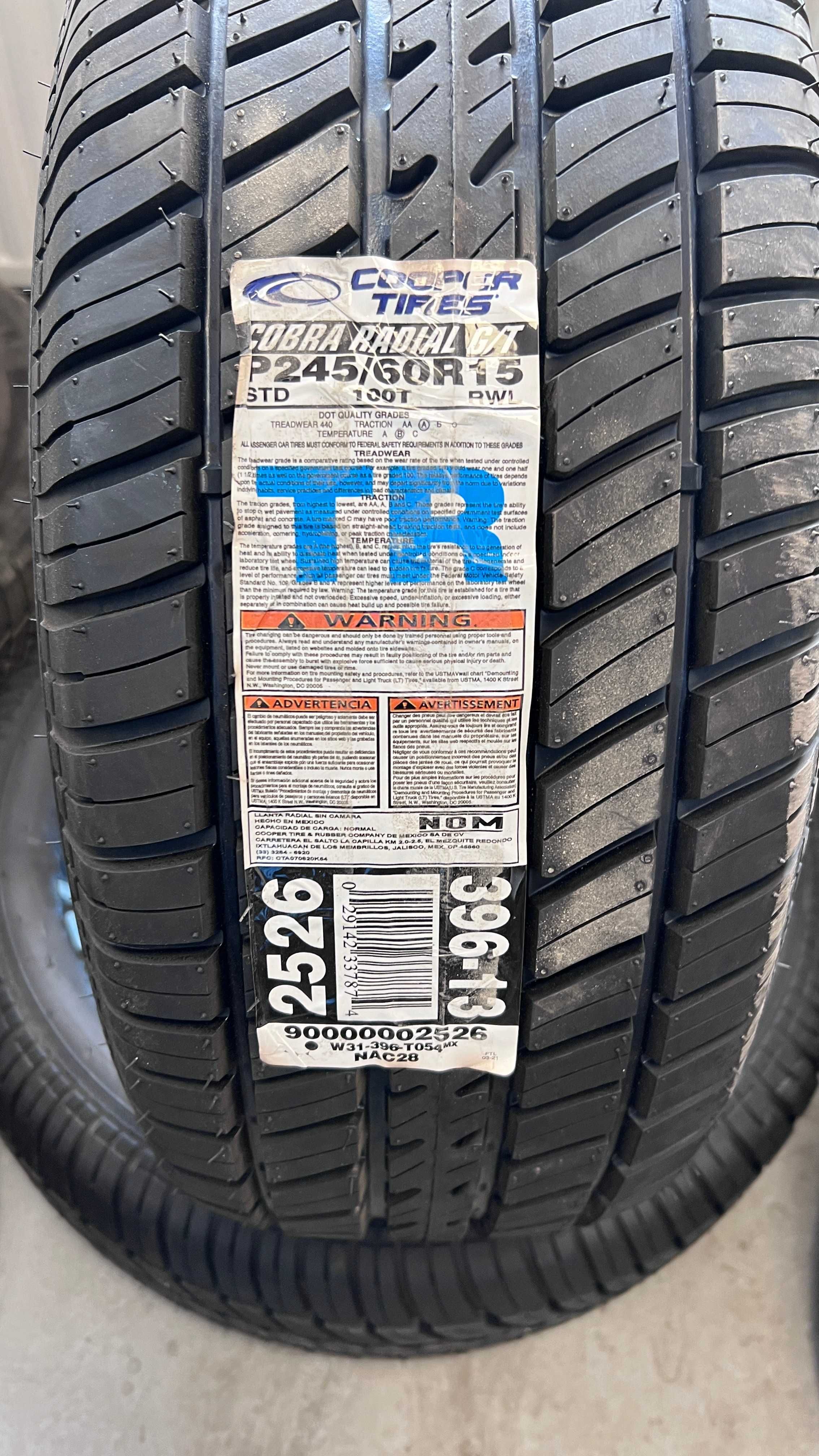 Anvelope vara allseason clasice Cooper Cobra Radial  245/60 R15