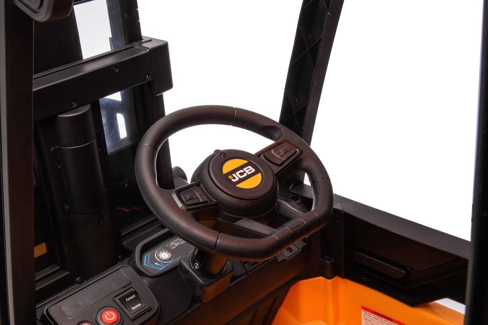 Motostivuitor electric pentru copii JCB 2x 35W 12V culoare galben