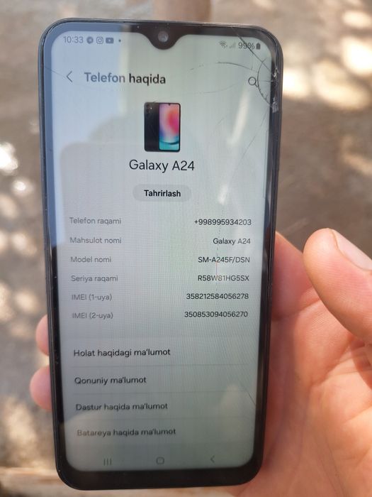 SAMSUNG A24 5G sotoladi