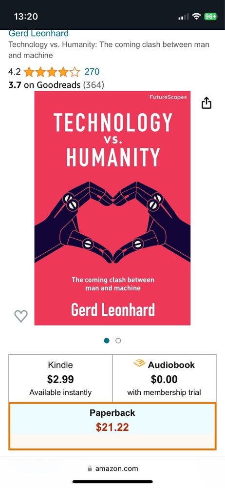 Книга Technology vs Humanity