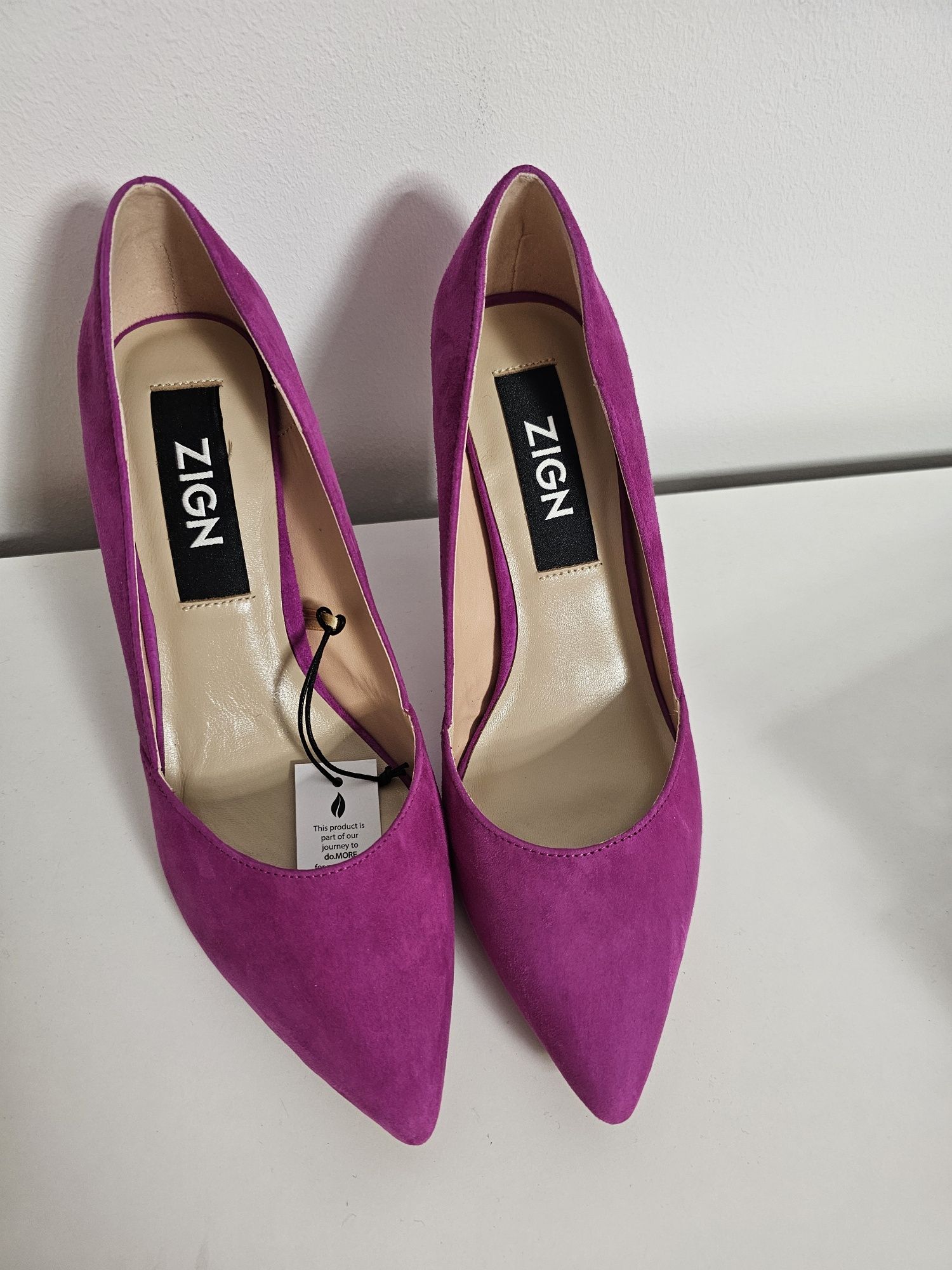 Pantofi Zign mov / ciclam / fucsia