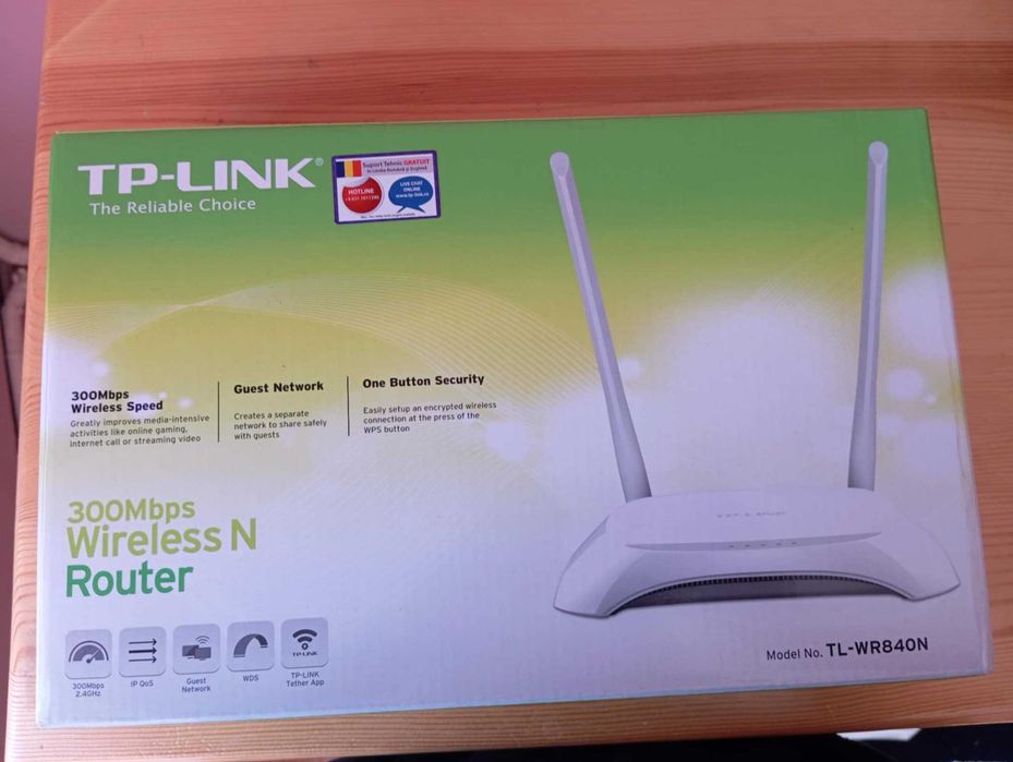 Нов Рутер TP-Link - TL-WR840N, 300Mbps, бял