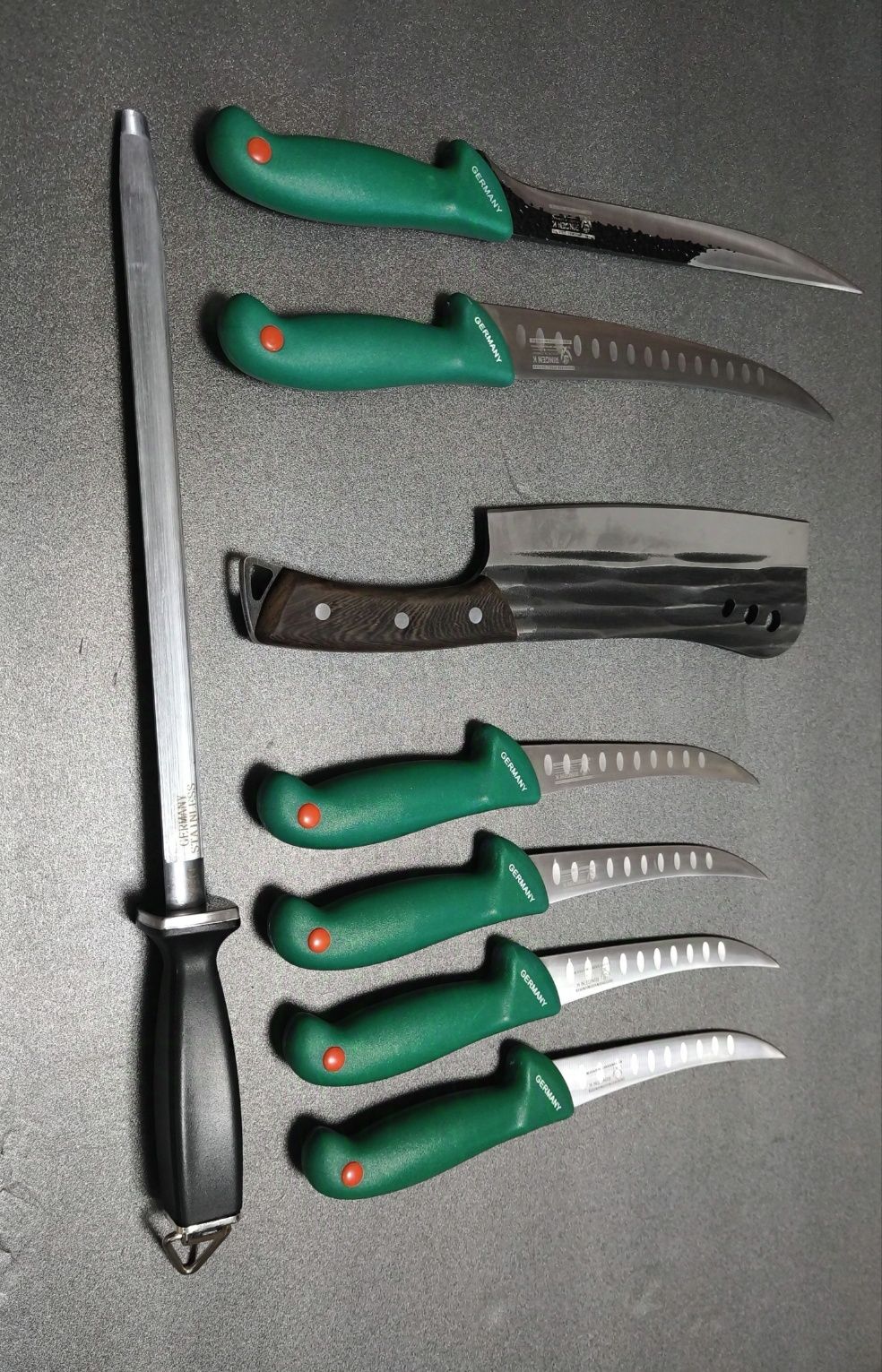 Set Cutite Macelarie 8 Piese Germany GREEN