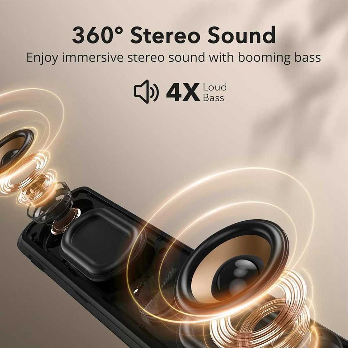 Блутут колонка саундбар SEN-BOWE Е-3404, 10W, SD карта, USB, AUX